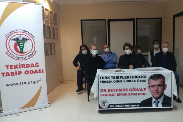 Tekirdağ Tabip Odası: Dr. Şeyhmus Gökalp Adil Yargılanma Hakkı Üzerinden Serbest Bırakılmalıdır